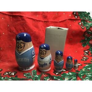 George Brett Kansas City Royals Babooshkah Russian Nesting Dolls MLB New